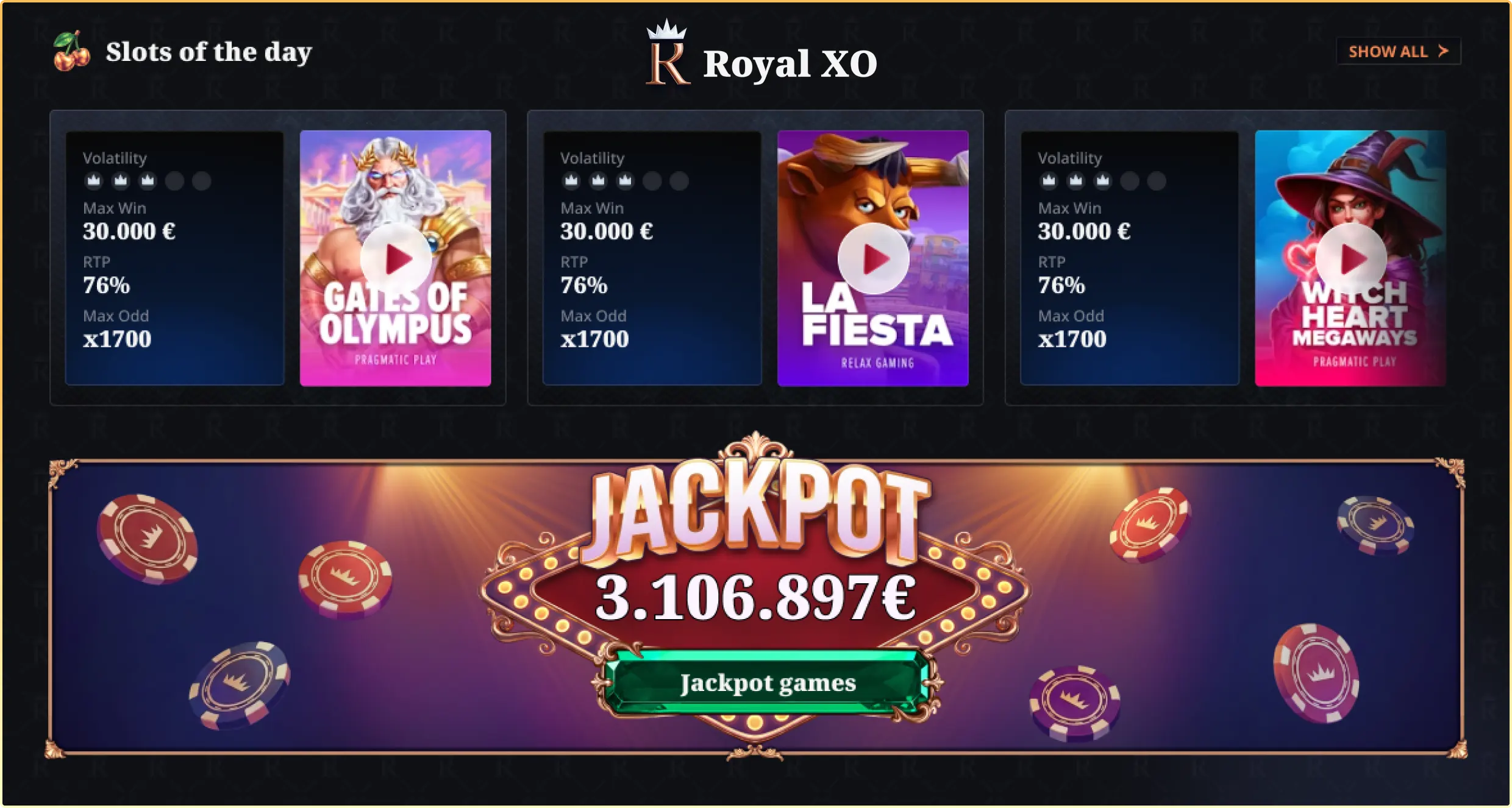 Royalxo Jackpotové Automaty